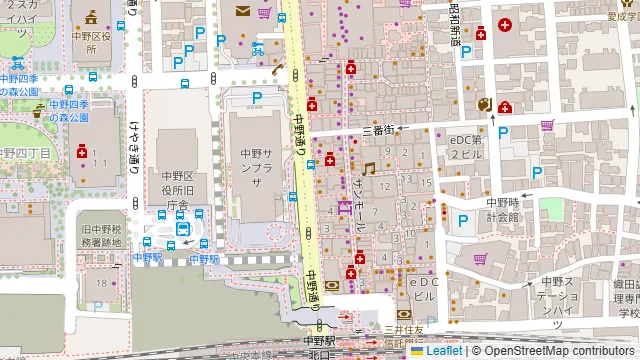 ネオビストロ MURA ハンドメイドキッチン 中野店の周辺地図