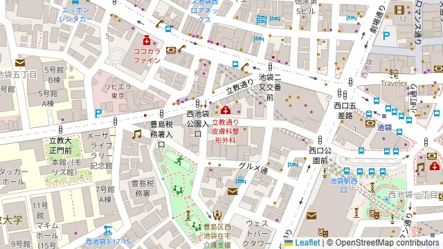 Dstudio-Dホールの周辺地図