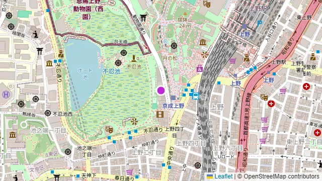 ビアポンバー GROVE 上野店の周辺地図