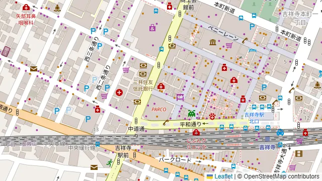 BAR&KITCHEN Funkyの周辺地図