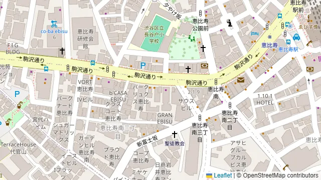 cafe&dining nurikabe(ヌリカベ) 恵比寿の周辺地図