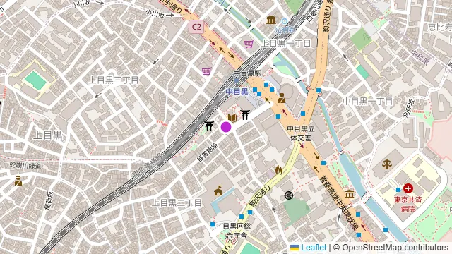 Chillrug 中目黒店の周辺地図