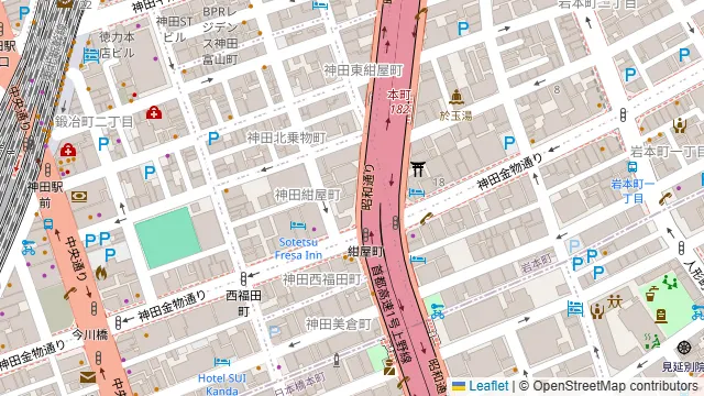 好来酒場 神田店の周辺地図