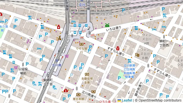 カステリーナ 立川の周辺地図