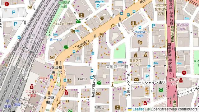 生パスタ＆ワインバル ビアージョ WACCA池袋の周辺地図