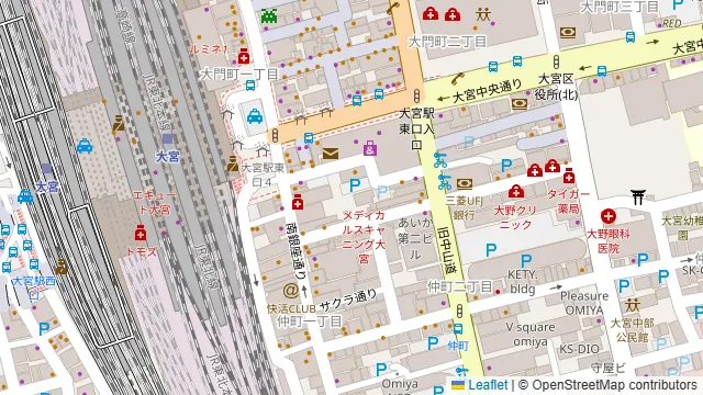 いかの墨 大宮店の周辺地図
