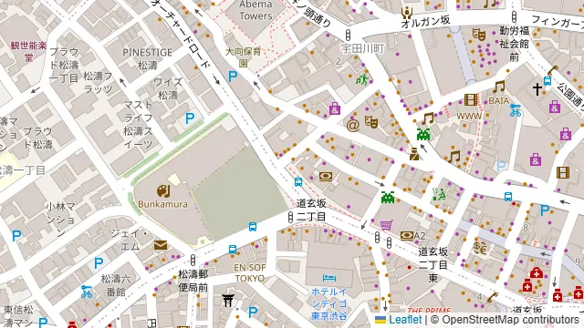 Bazooka 渋谷センター街店の周辺地図