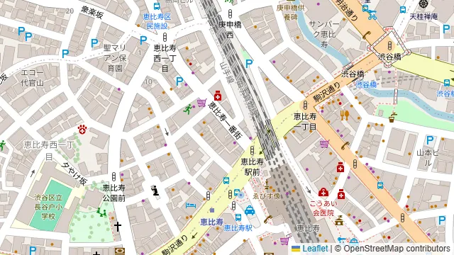 ROOF TOP YEBISU TERRACEの周辺地図