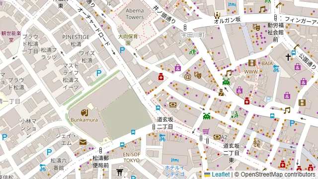 ダーツ＆ビアポン BASE3 渋谷店の周辺地図
