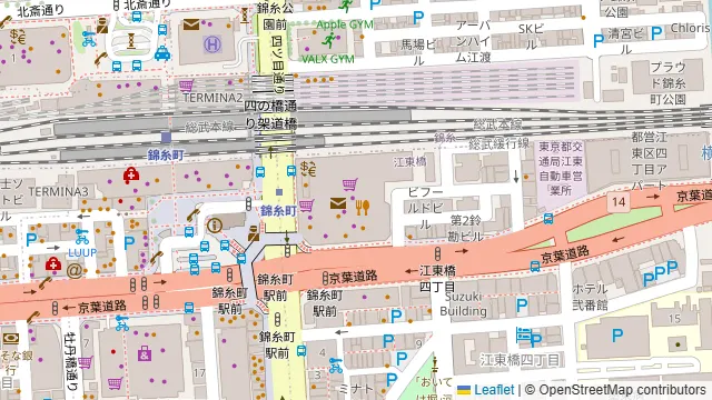 くいもの屋わん 錦糸町店の周辺地図