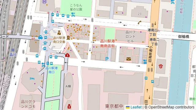 J‐SQUARE SHINAGAWAの周辺地図
