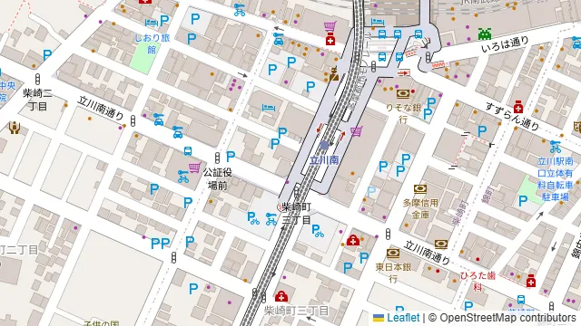 個室居酒屋 よってけし 立川の周辺地図