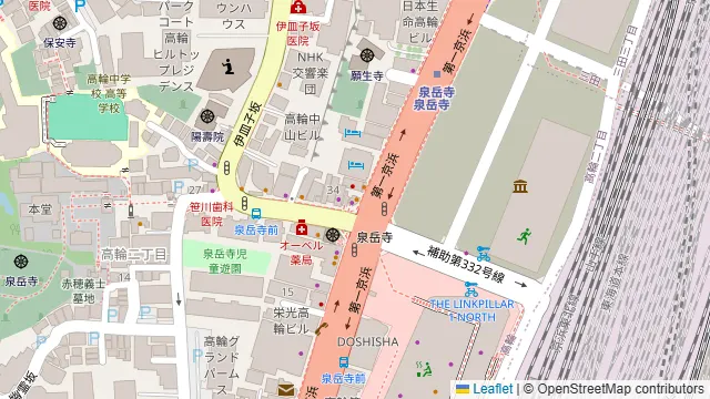 SHARE TAKANAWAの周辺地図
