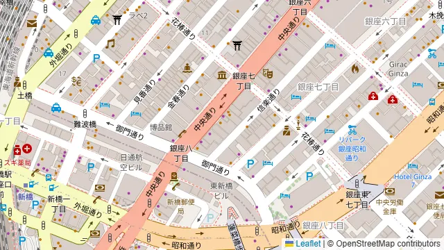 薬膳しゃぶしゃぶ小尾羊 銀座店の周辺地図