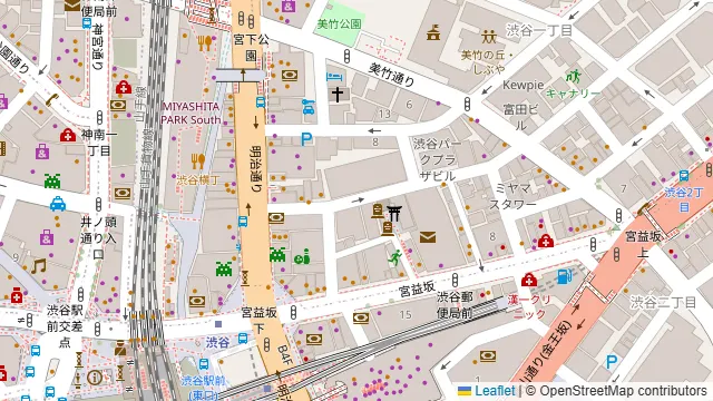 82 渋谷宮益坂店の周辺地図