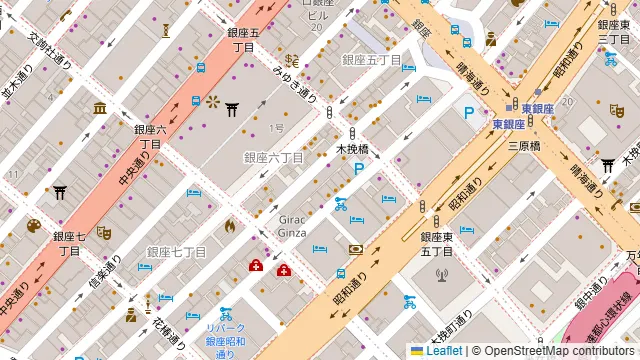 カスケード 銀座店の周辺地図