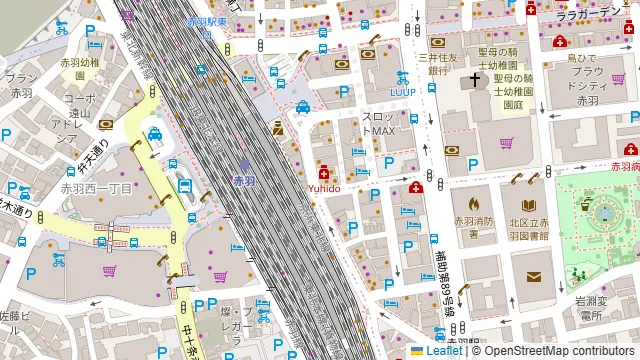 Darts UP 赤羽店の周辺地図