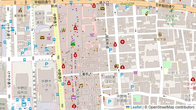 隠れ家キッチン GARRET 中野の周辺地図