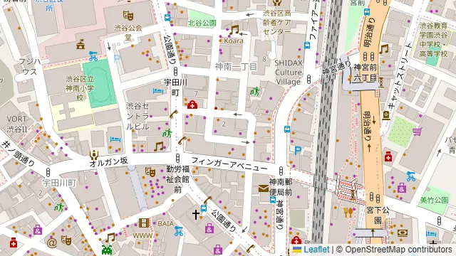 スタジオキャメロットの周辺地図