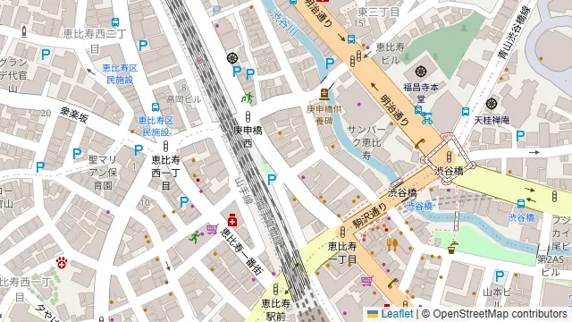 恵比寿EastGalleryの周辺地図