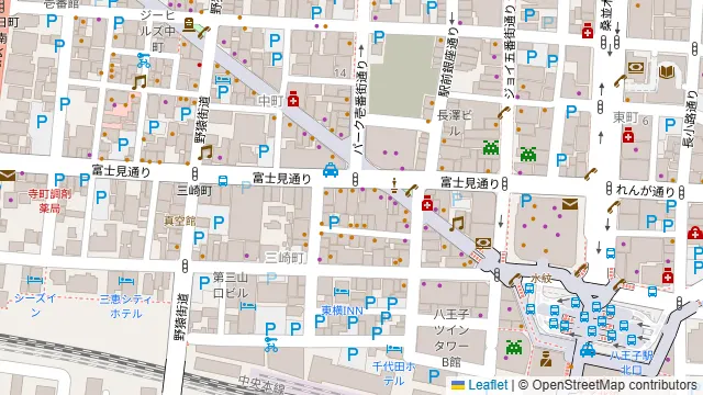 Darts UP 八王子店の周辺地図