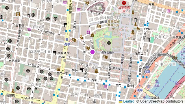 浅草酒場 岡本 ホッピー通り店の周辺地図