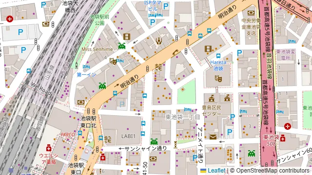 Trattoria Pizzeria LOGIC IKEBUKUROの周辺地図