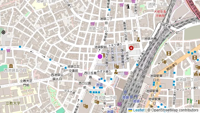 MAO MUGEN池袋東口の周辺地図