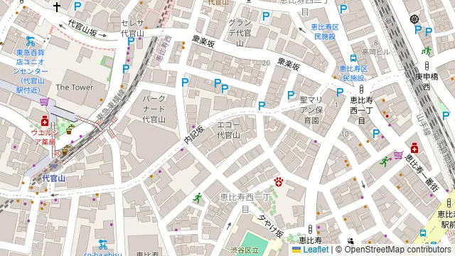 かぶきんとん 恵比寿の周辺地図