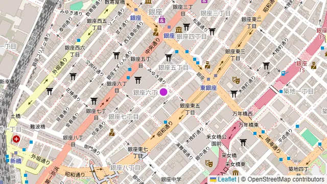 ジニアス東京の周辺地図