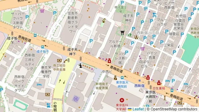 chill inn 西新宿の周辺地図