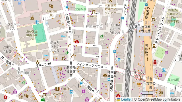 スタジオキャメロットの周辺地図