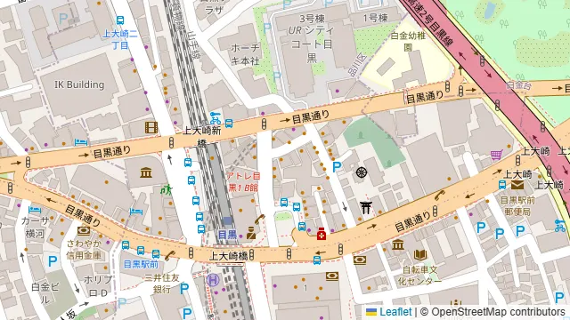 韓無量 目黒本店の周辺地図