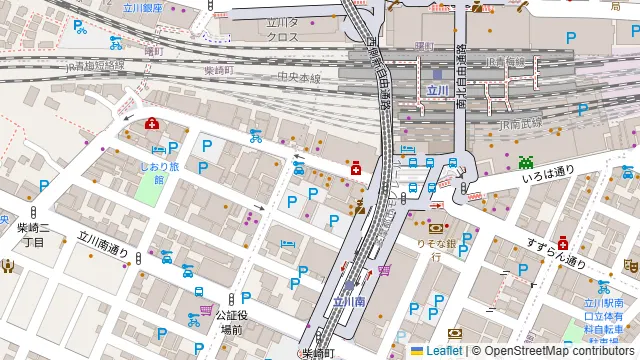 CONA 立川店の周辺地図