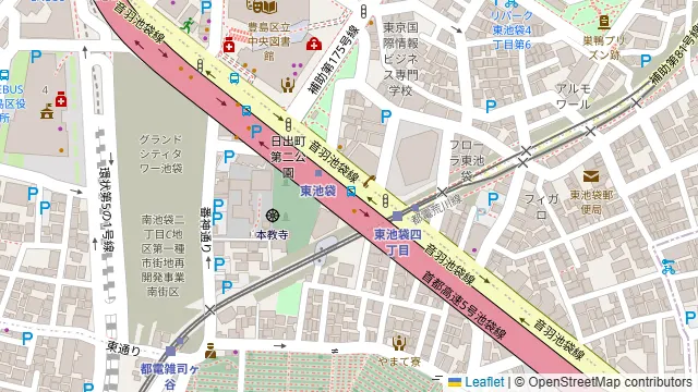 かざみどり 池袋店の周辺地図