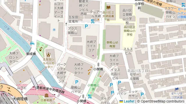 大崎ブライトコアホール（Bright Core Hall）の周辺地図