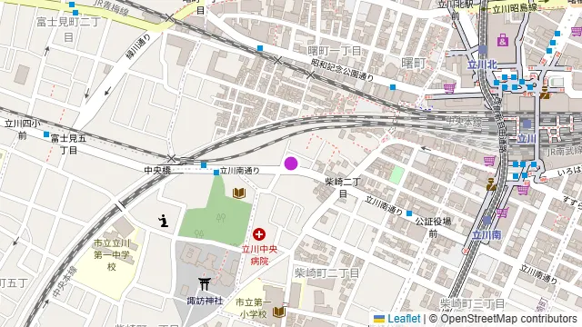 STUDIO ZERO 立川南口店の周辺地図