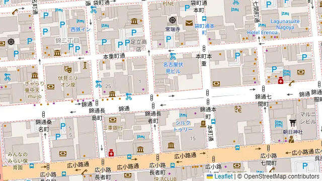 リリーバンケット 伏見栄店の周辺地図