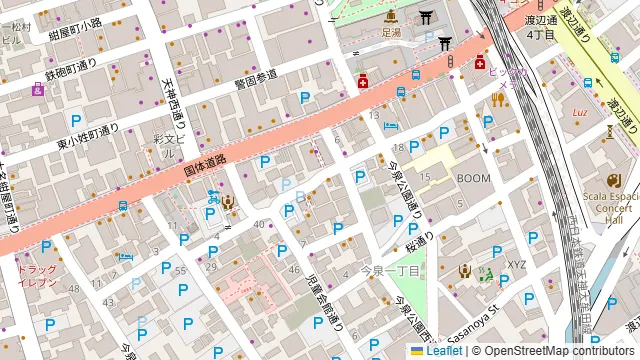 GRANDMIRAGEの周辺地図