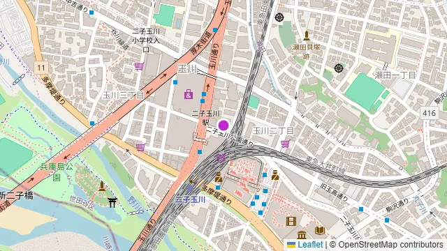 アジアンビストロ Dai 二子玉川店の周辺地図