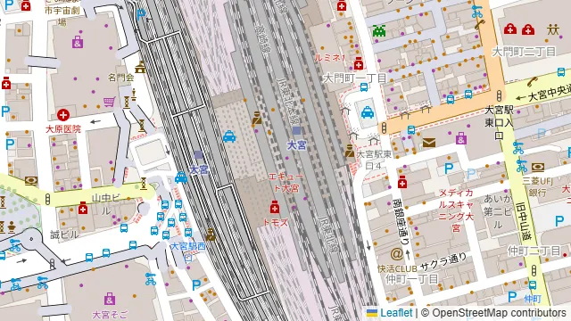 洋食バル 函館 五島軒 ルミネ大宮店の周辺地図
