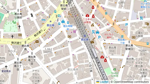 エフガーデン恵比寿南の周辺地図