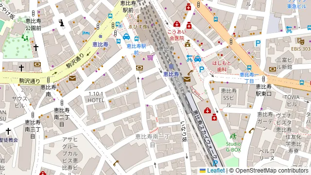 裏NO庭 恵比寿店の周辺地図