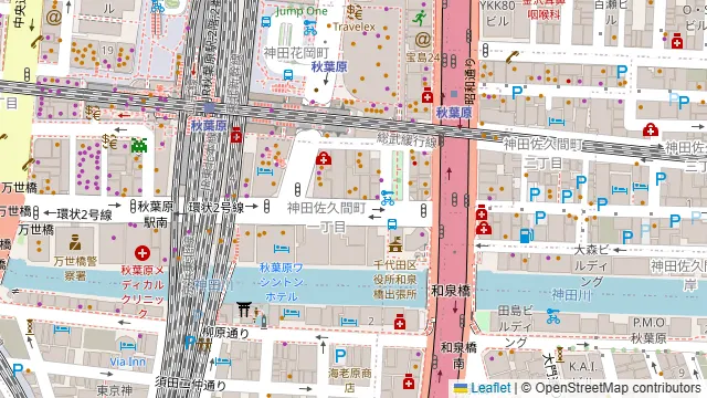 半蔵 秋葉原駅前店の周辺地図