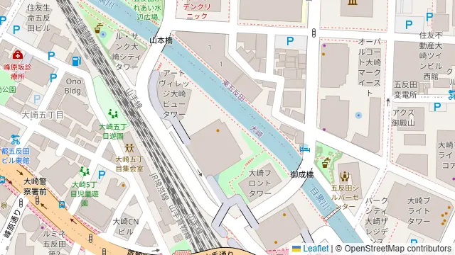 健康中華 青蓮 大崎東口店の周辺地図