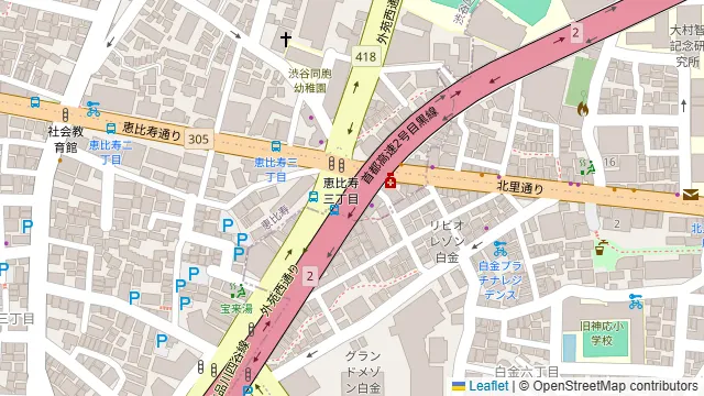 hogetsudo 恵比寿・白金店の周辺地図