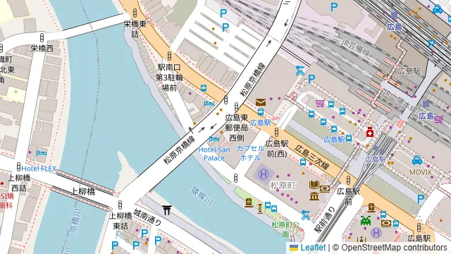 ふれあい貸し会議室 広島Aの周辺地図