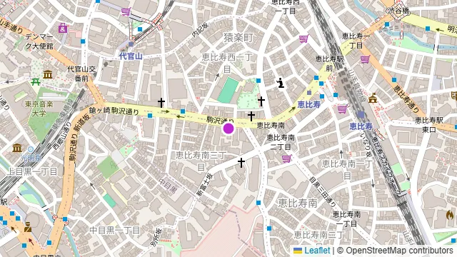 グレイドパーク恵比寿の周辺地図