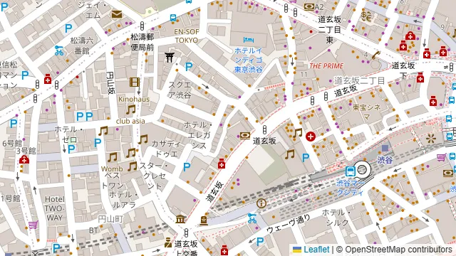 カラオケ酒場あそこ 渋谷店の周辺地図