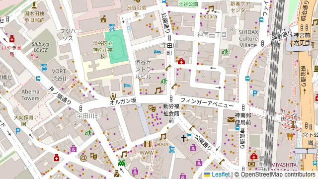 la billage SHIBUYAの周辺地図